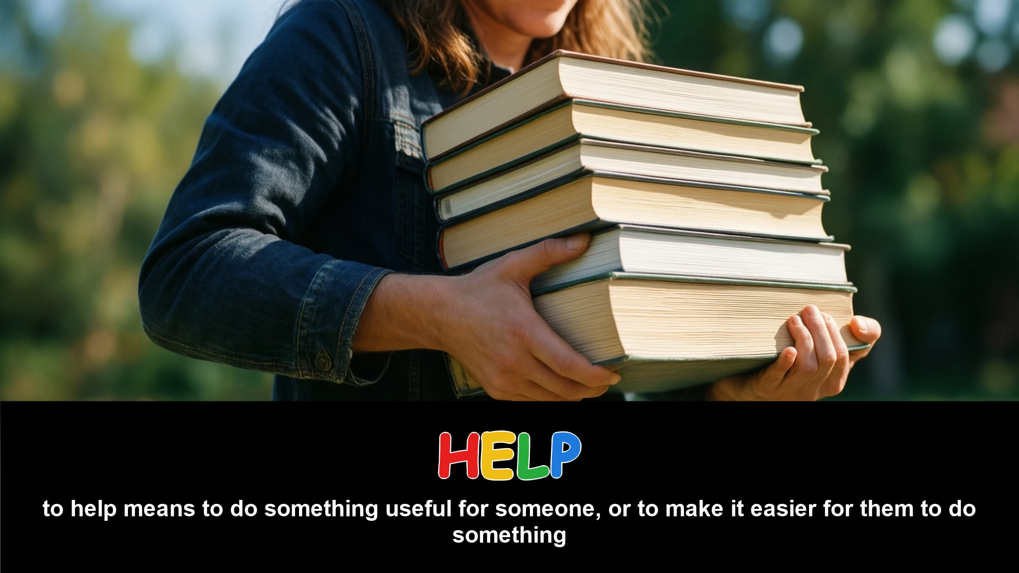 English Illustration for help